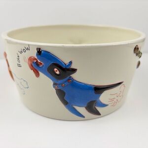 Studio Nova Food Chain 7 in Bowl, Cat Dog Bird Worm Vintage Kid's Dinnerware